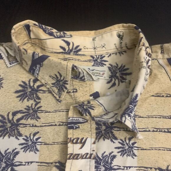 Mens Vintage Button Down Top - Picture 2 of 6